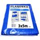 Защитный тент Пландека Тарпаулин 3x5м (60г/м2) (Wimar) Польша с люверсами