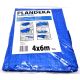 Защитный тент Пландека Тарпаулин 4x6м (60г/м2) от Wimar, Польша, с люверсами