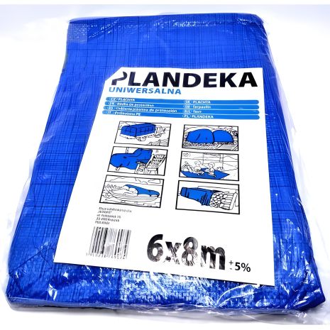 Защитный тент Пландека Тарпаулин 6x8м (60 г/м2) с люверсами, Wimar (Польша) Защитный тент Пландека Тарпаулин 6x8м (60 г/м2) с люверсами, Wimar (Польша)