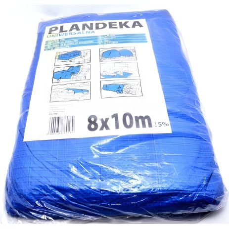 Тент защитный Пландека Тарпаулин 8x10м (60г/м2) (Wimar) Польша с люверсами