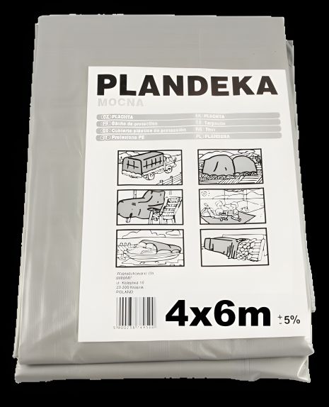 Тент Пландека Тарпаулін 4x6м захисний (110г/м2) (Wimar) Польща з люверсами