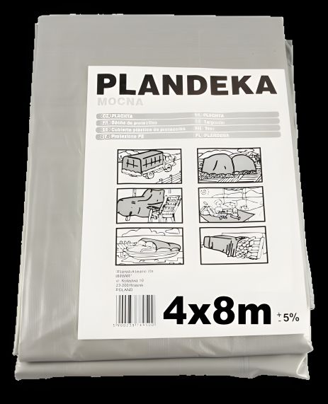 Защитный тент Пландека Тарпаулин 4x8м (110г/м2) с люверсами (Wimar) Польша Защитный тент Пландека Тарпаулин 4x8м (110г/м2) с люверсами (Wimar) Польша