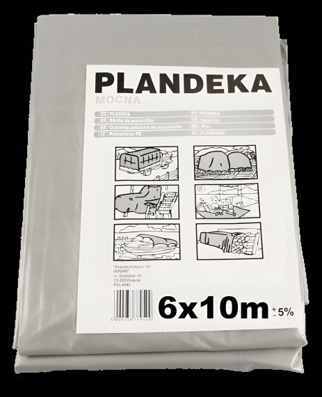Тент Пландека Тарпаулін 6x10м захисний (110г/м2) (Wimar) Польща з люверсами