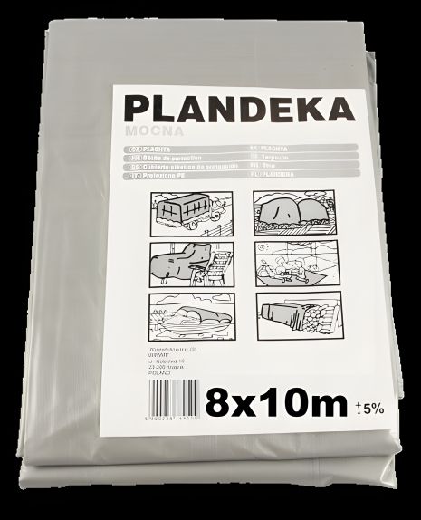 Тент Пландека Тарпаулин 8x10м защитный (110г/м2) Польша с люверсами (Wimar)