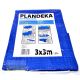 Захисний тент Пландека Тарпаулін 3x3м (60г/м2) Wimar Польща з люверсами