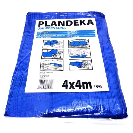 Тент 4x4м (60г/м2) Пландека Тарпаулин, Польша, Wimar