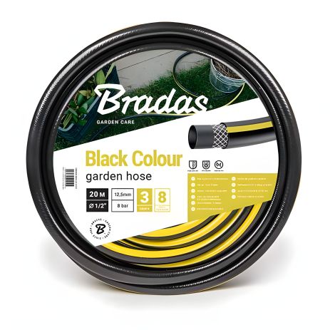 Шланг для поливання Black Colour 1/2" (12,5 мм) — 30 м Bradas Польща