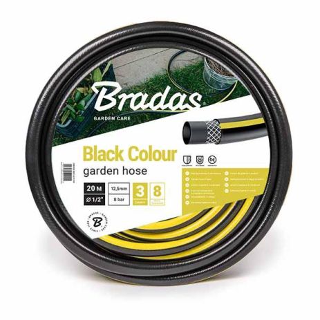 Шланг для поливання Black Colour 1/2" (12,5 мм) — 30 м Bradas Польща