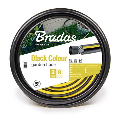 Шланг для поливу 3 шари армований Black Colour 3/4" (19мм) - 50м Bradas Польща