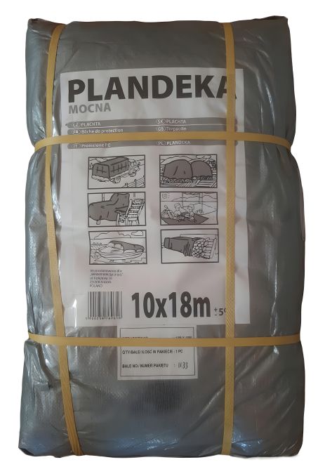 Тент Пландека Тарпаулін 10x18м захисний (110г/м2) (Wimar) Польща з люверсами великий