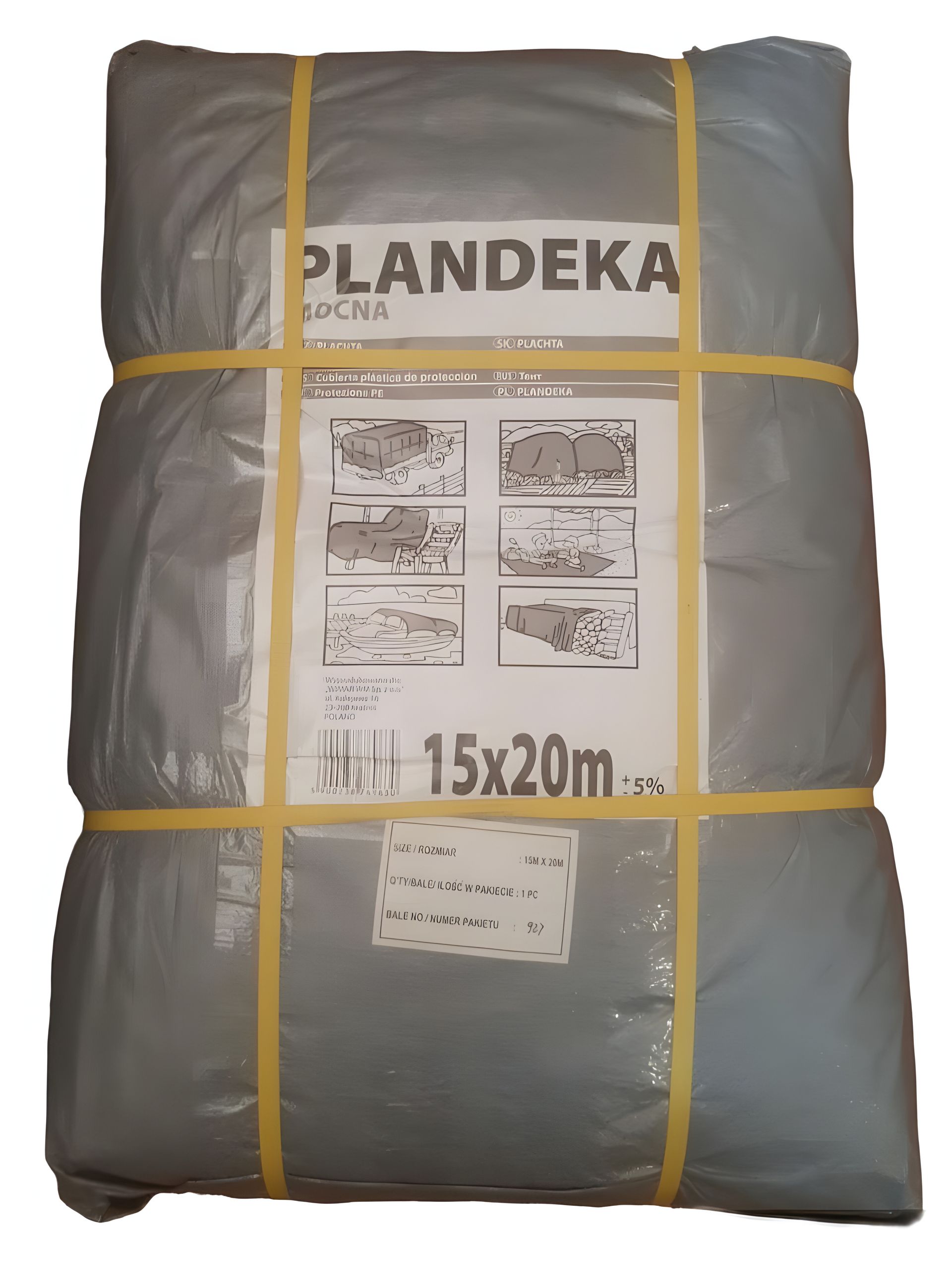 Защитный тент Пландека Тарпаулин 15x20м с люверсами (110г/м2), Wimar Польша Защитный тент Пландека Тарпаулин 15x20м с люверсами (110г/м2), Wimar Польша