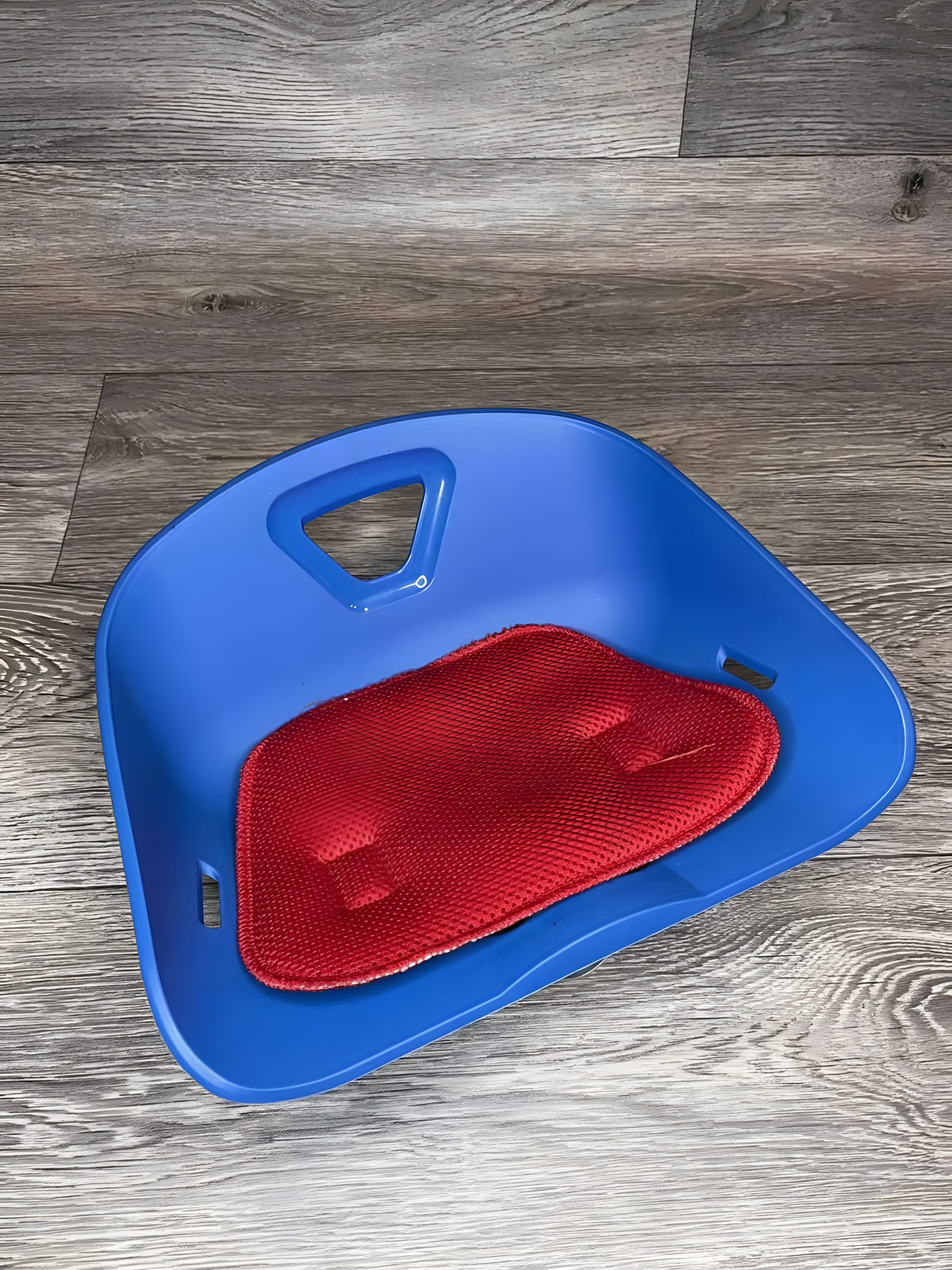 Дитяче велокрісло пластикове Mini 2, на раму, Синьо-червоне Дитяче велокрісло пластикове Mini 2, на раму, Синьо-червоне