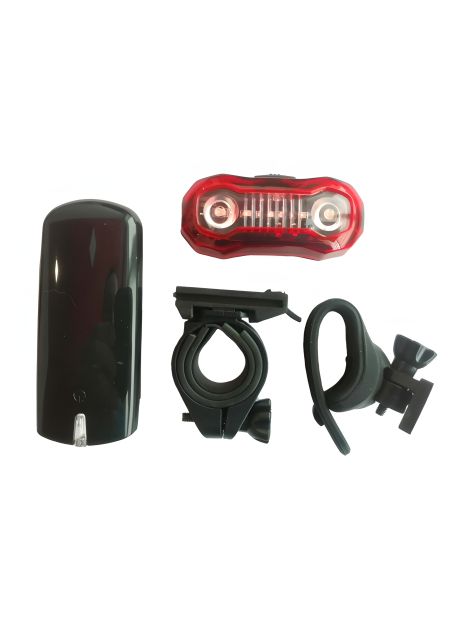 Комплект світла JING YI Фара + стоп JY-7021+6088 на батарейках із кріпленням