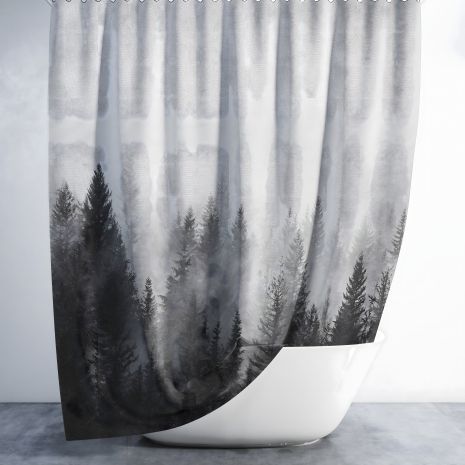 Штора для ванної кімнати Forest View від Tropichome розміром 180x200 см