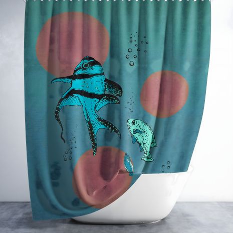 Ванная штора Fish Tropichome 180x200 см