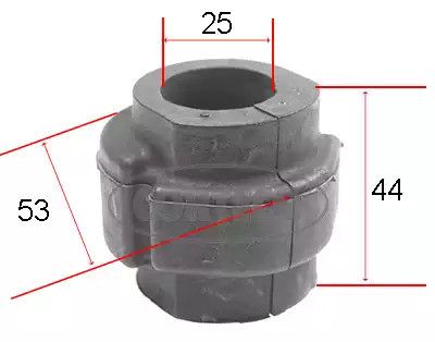 Втулка переднего стабилизатора Audi A4/A6/A8/Passat 96-(25mm), CORTECO (80000262)