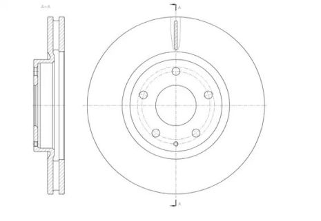 Гальмівний диск передній Mazda 6/CX-5 2.0-2.5 12-17 (297x28), WOKING (D6152010)