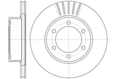 Переднє гальма 4 Runner III /Land Cruiser 90 2,7-3,4 95-02, Woking (D656210)