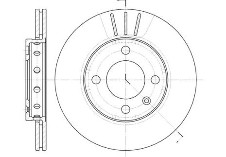 Переднє гальма VW Polo/Lupo 94-05 (239x18), Woking (D642610)