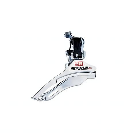 Перемикач передня нижня тяга сріблястий SUNRUN 31.8 mm FD -QD-35A 42T Перемикач передня нижня тяга сріблястий SUNRUN 31.8 mm FD -QD-35A 42T