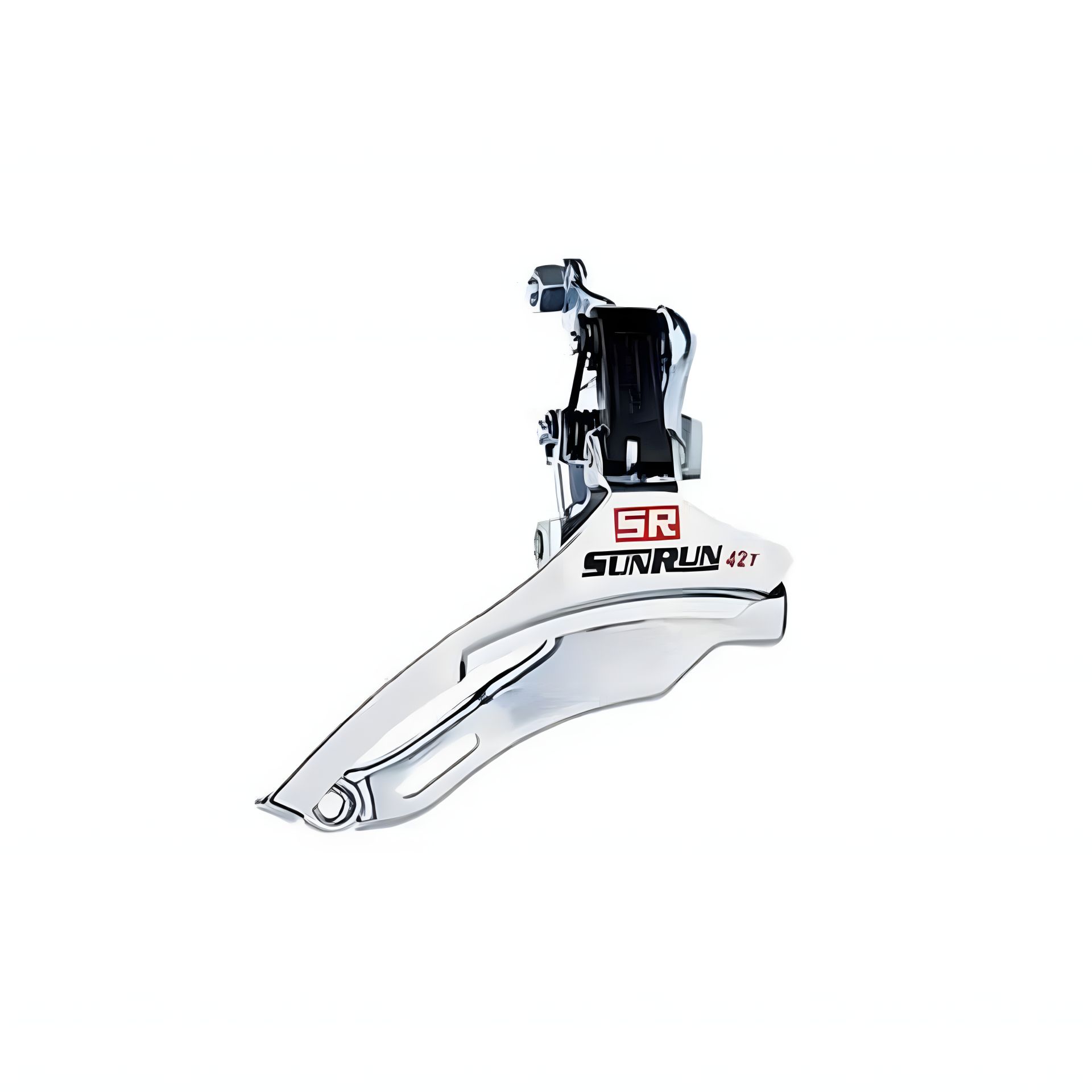 Перемикач передня нижня тяга сріблястий SUNRUN 31.8 mm FD -QD-35A 42T Перемикач передня нижня тяга сріблястий SUNRUN 31.8 mm FD -QD-35A 42T