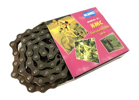 Одношвидкісний ланцюг КМС S1 коричневого кольору