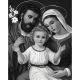 Алмазна мозаїка "Свята родина" в сірих кольорах 40х50 см, ColorArt SP067