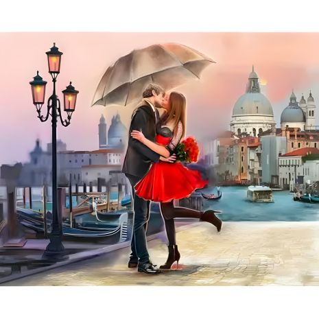 Алмазна мозаїка "Закохана пара" 40х50 см ColorArt SP066 Алмазна мозаїка "Закохана пара" 40х50 см ColorArt SP066