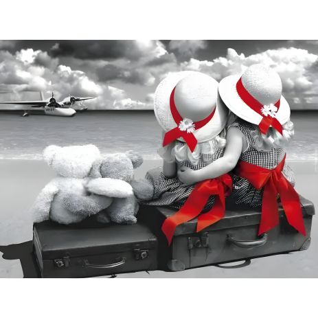 Алмазна мозаїка Счастливые подружки 40x50 см ColorArt SP062 Алмазна мозаїка Счастливые подружки 40x50 см ColorArt SP062