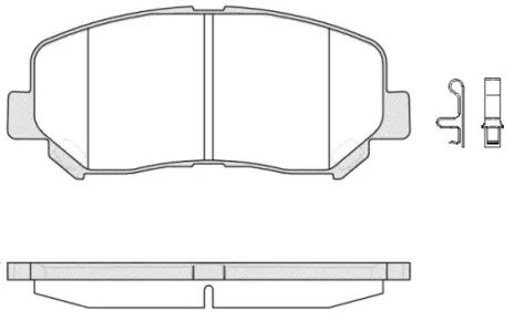 Комплект тормозных колодок, дисковый тормоз MAZDA CX-5, REMSA (151302)