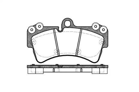 Передні гальма Cayenne/Touareg 03-, Woking (P895300)