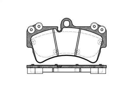 Колодки передние тормозные Cayenne/Touareg 03-, WOKING (P895300)