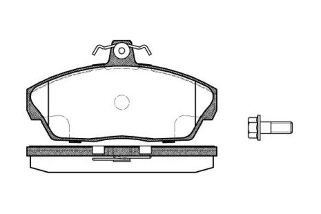 Колодки передние тормозные 1.8-2.5 LAND ROVER 98-06, WOKING (P237310)