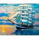 Алмазна мозаїка корабля 40x50 см від ColorArt SP078