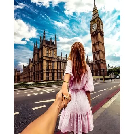 Слідуй за мною алмазна мозаїка 40х50 см, ColorArt SP079 Слідуй за мною алмазна мозаїка 40х50 см, ColorArt SP079