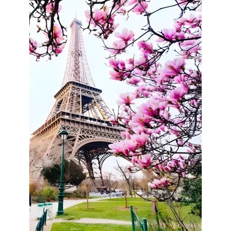 Алмазна мозаїка "Ейфелева вежа в квітах" 40х50 см ColorArt SP074 Алмазна мозаїка "Ейфелева вежа в квітах" 40х50 см ColorArt SP074