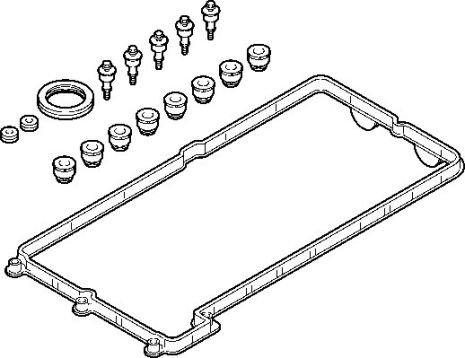 Комплект прокладок крышки головки цилиндра BMW N62 5-8, ELRING (725340)