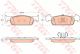 Колодки тормозные дисковые DACIA LOGAN II 1.2 1.5 2012-,SANDERO 2012-передн. , TRW (GDB2018)