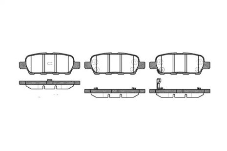 Колодки гальмівні, qashqai/x-trail 07- WOKING (P976301)