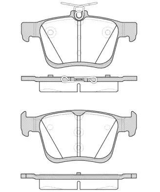 Набір гальмівних колодок, дискоте гальма, атека, VW Tiguan, REMSA (151600)