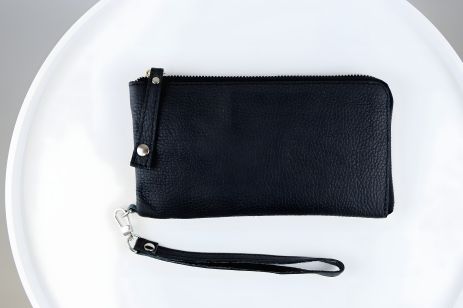 Мужской кожаный кошелек-клатч SKILL, черный Мужской кожаный кошелек-клатч SKILL, черный