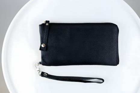 Мужской кожаный кошелек-клатч SKILL, черный Мужской кожаный кошелек-клатч SKILL, черный