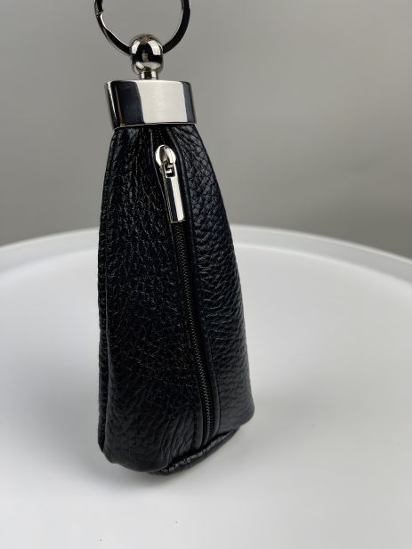 Ключниця чоловіча SKILL з натуральної шкіри чорна