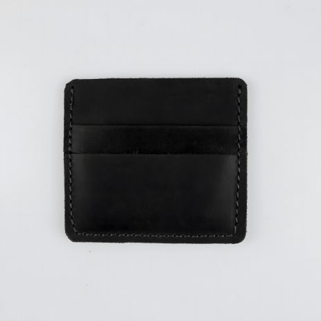 Мужской картхолдер из натуральной черной кожи Мужской картхолдер из натуральной черной кожи