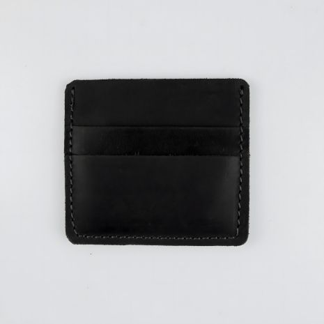 Мужской картхолдер из натуральной черной кожи Мужской картхолдер из натуральной черной кожи