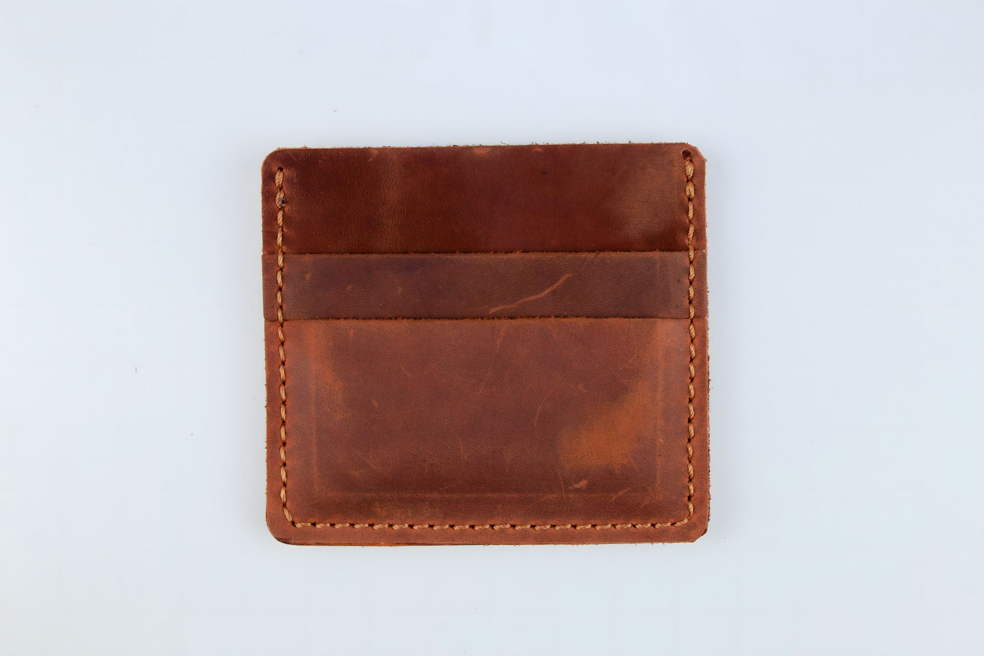 Шкіряний чоловічий картхолдер коричневого кольору Шкіряний чоловічий картхолдер коричневого кольору