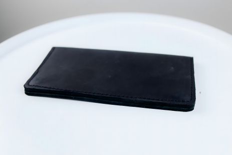Чоловіче шкіряне портмоне чорне