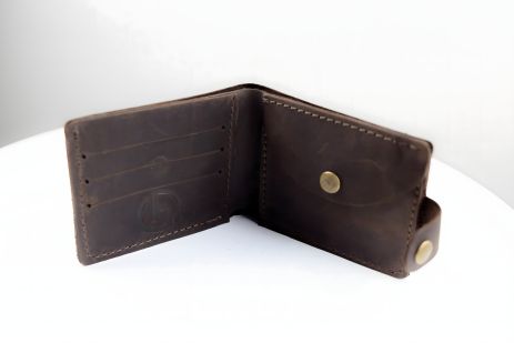 Чоловічий шкіряний гаманець Skill коричневий