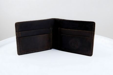 Чоловічий гаманець Skill біфолд шкіряний коричневий Чоловічий гаманець Skill біфолд шкіряний коричневий