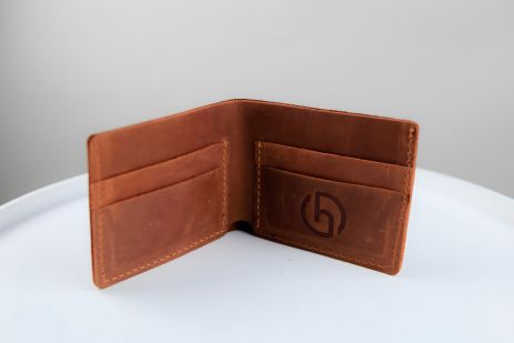 Чоловічий біфолд Skill гаманець з коричневої натуральної шкіри, SH121